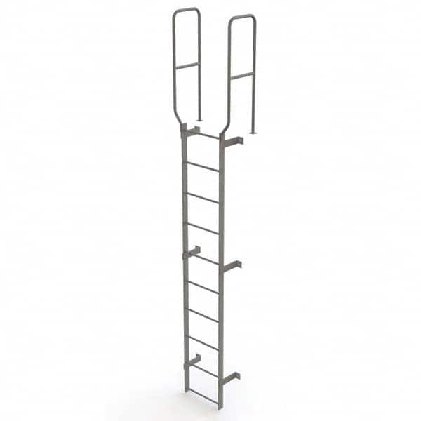 TRI-ARC - Rolling & Wall Mounted Ladders & Platforms Type: Fixed Ladder Style: Safety Cage - Benchmark Tooling