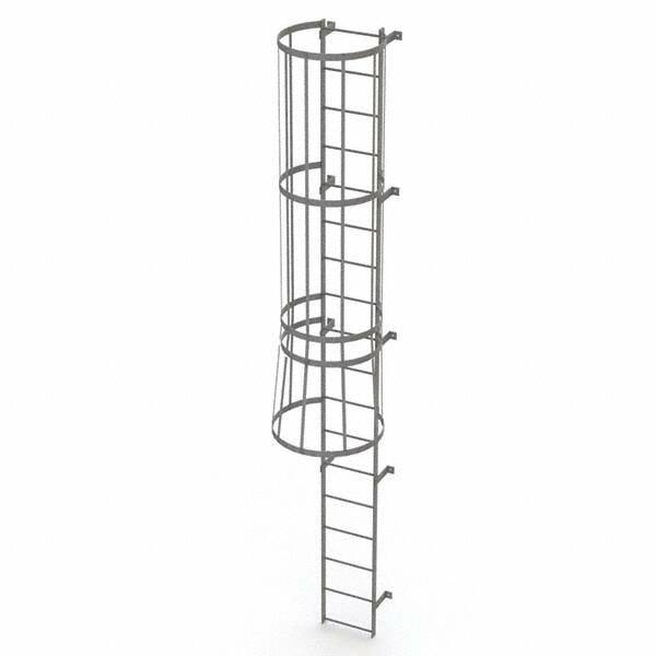 TRI-ARC - Rolling & Wall Mounted Ladders & Platforms Type: Fixed Ladder Style: Safety Cage - Benchmark Tooling