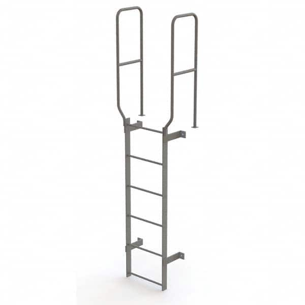 TRI-ARC - Rolling & Wall Mounted Ladders & Platforms Type: Fixed Ladder Style: Safety Cage - Benchmark Tooling