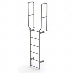 TRI-ARC - Rolling & Wall Mounted Ladders & Platforms Type: Fixed Ladder Style: Safety Cage - Benchmark Tooling