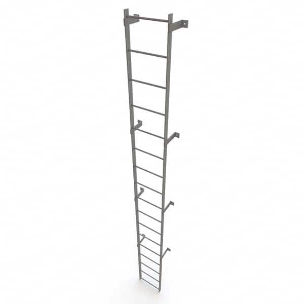 TRI-ARC - Rolling & Wall Mounted Ladders & Platforms Type: Fixed Ladder Style: Safety Cage - Benchmark Tooling