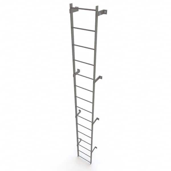 TRI-ARC - Rolling & Wall Mounted Ladders & Platforms Type: Fixed Ladder Style: Safety Cage - Benchmark Tooling