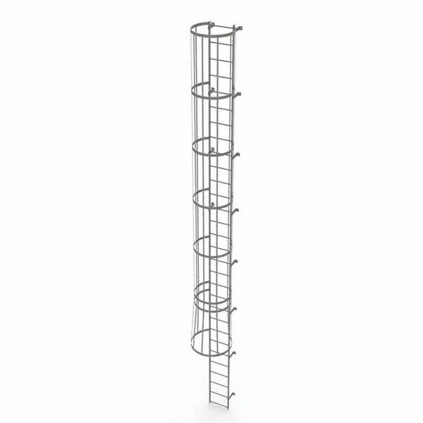 TRI-ARC - Rolling & Wall Mounted Ladders & Platforms Type: Fixed Ladder Style: Safety Cage - Benchmark Tooling