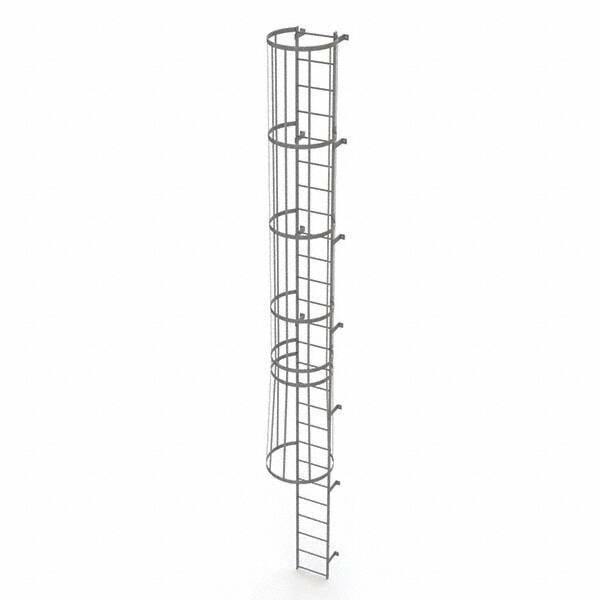 TRI-ARC - Rolling & Wall Mounted Ladders & Platforms Type: Fixed Ladder Style: Safety Cage - Benchmark Tooling