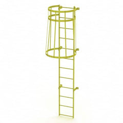 TRI-ARC - Rolling & Wall Mounted Ladders & Platforms Type: Fixed Ladder Style: Safety Cage - Benchmark Tooling