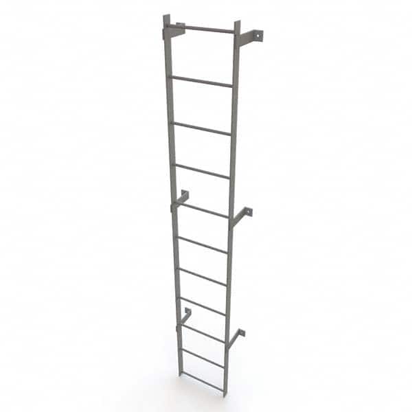 TRI-ARC - Rolling & Wall Mounted Ladders & Platforms Type: Fixed Ladder Style: Safety Cage - Benchmark Tooling