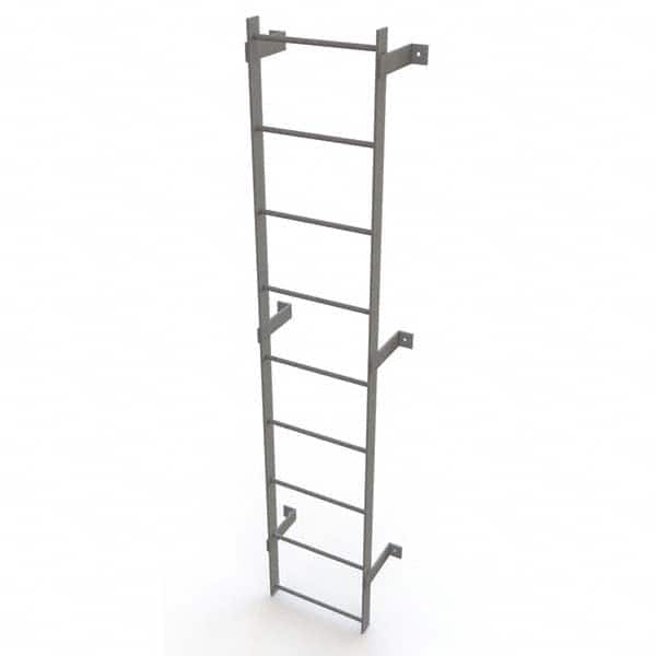 TRI-ARC - Rolling & Wall Mounted Ladders & Platforms Type: Fixed Ladder Style: Safety Cage - Benchmark Tooling
