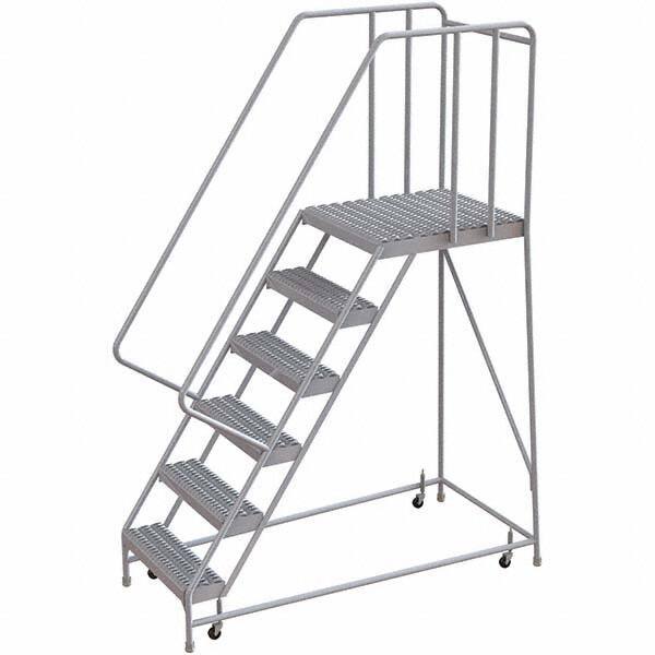 TRI-ARC - Rolling & Wall Mounted Ladders & Platforms Type: Rolling Warehouse Ladder Style: Rolling Safety Ladder - Benchmark Tooling