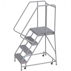 TRI-ARC - Rolling & Wall Mounted Ladders & Platforms Type: Rolling Warehouse Ladder Style: Rolling Safety Ladder - Benchmark Tooling