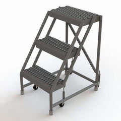 TRI-ARC - Rolling & Wall Mounted Ladders & Platforms Type: Rolling Warehouse Ladder Style: Rolling Platform Ladder - Benchmark Tooling