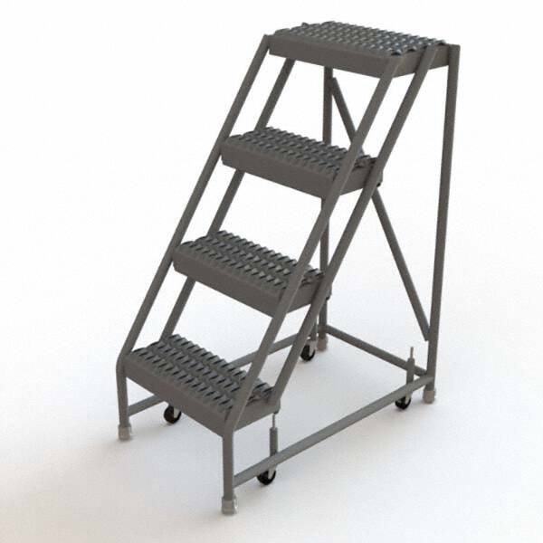 TRI-ARC - Rolling & Wall Mounted Ladders & Platforms Type: Rolling Warehouse Ladder Style: Rolling Platform Ladder - Benchmark Tooling