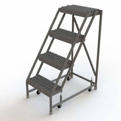 TRI-ARC - Rolling & Wall Mounted Ladders & Platforms Type: Rolling Warehouse Ladder Style: Rolling Platform Ladder - Benchmark Tooling