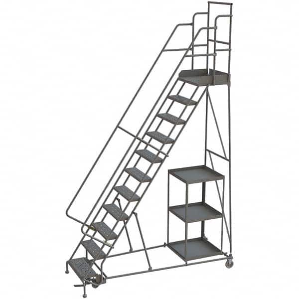 TRI-ARC - Rolling & Wall Mounted Ladders & Platforms Type: Stock-Picking Ladder Style: Rolling Safety Stock Picking Ladder - Benchmark Tooling
