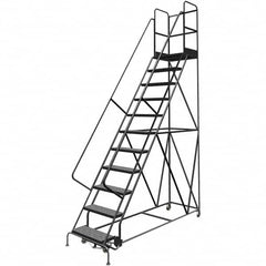 TRI-ARC - Rolling & Wall Mounted Ladders & Platforms Type: Rolling Warehouse Ladder Style: Rolling Platform Ladder - Benchmark Tooling