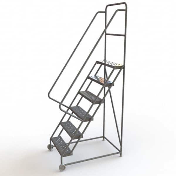 TRI-ARC - Rolling & Wall Mounted Ladders & Platforms Type: TiltNRoll Rolling Ladder Style: Tilt & Roll Safety Ladder - Benchmark Tooling