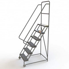 TRI-ARC - Rolling & Wall Mounted Ladders & Platforms Type: TiltNRoll Rolling Ladder Style: Tilt & Roll Safety Ladder - Benchmark Tooling