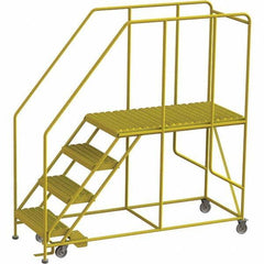 TRI-ARC - Rolling & Wall Mounted Ladders & Platforms Type: Rolling Work Platform Style: Steel Work Platform - Benchmark Tooling