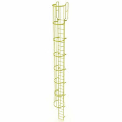 TRI-ARC - Rolling & Wall Mounted Ladders & Platforms Type: Fixed Ladder Style: Safety Cage - Benchmark Tooling