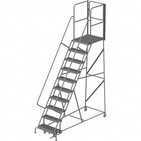 TRI-ARC - Rolling & Wall Mounted Ladders & Platforms Type: Rolling Warehouse Ladder Style: Rolling Platform Ladder - Benchmark Tooling