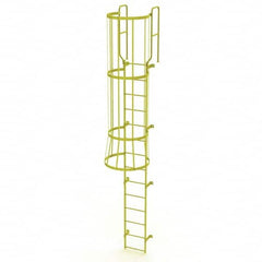 TRI-ARC - Rolling & Wall Mounted Ladders & Platforms Type: Fixed Ladder Style: Safety Cage - Benchmark Tooling