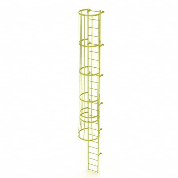 TRI-ARC - Rolling & Wall Mounted Ladders & Platforms Type: Fixed Ladder Style: Safety Cage - Benchmark Tooling