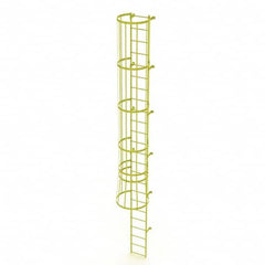 TRI-ARC - Rolling & Wall Mounted Ladders & Platforms Type: Fixed Ladder Style: Safety Cage - Benchmark Tooling