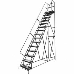 TRI-ARC - Rolling & Wall Mounted Ladders & Platforms Type: Rolling Warehouse Ladder Style: Rolling Platform Ladder - Benchmark Tooling