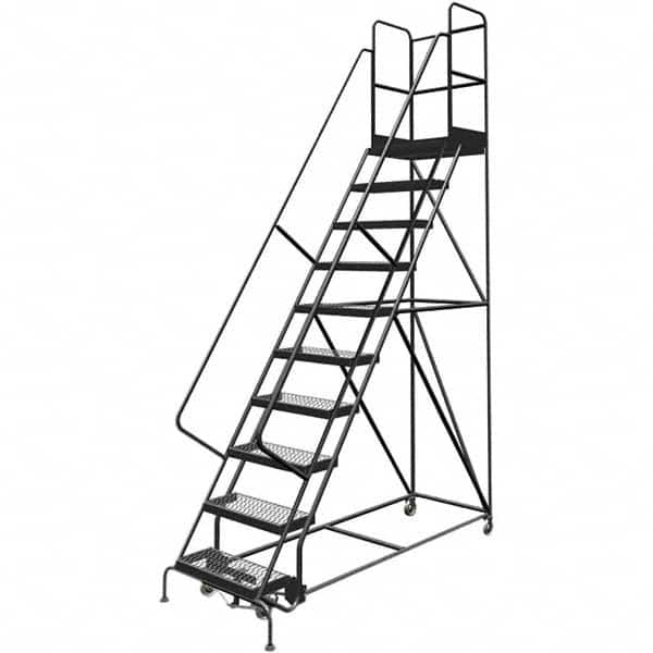 TRI-ARC - Rolling & Wall Mounted Ladders & Platforms Type: Rolling Warehouse Ladder Style: Rolling Platform Ladder - Benchmark Tooling