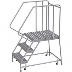 TRI-ARC - Rolling & Wall Mounted Ladders & Platforms Type: Rolling Warehouse Ladder Style: Rolling Safety Ladder - Benchmark Tooling