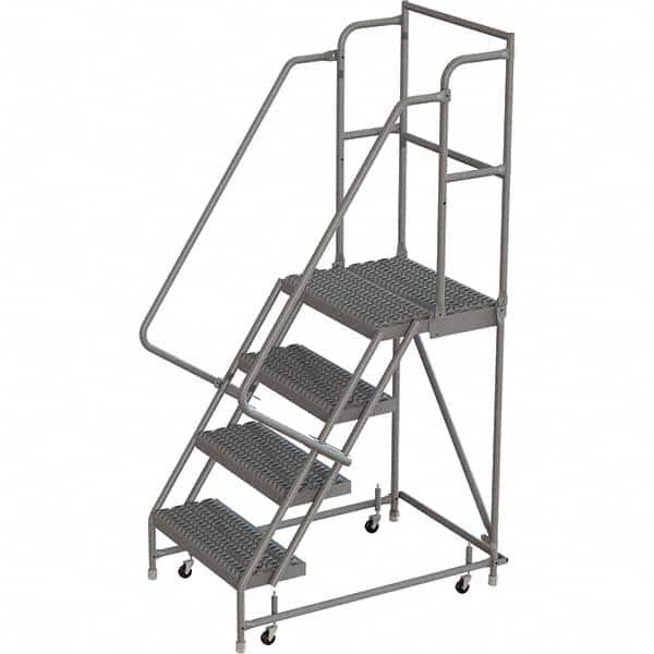 TRI-ARC - Rolling & Wall Mounted Ladders & Platforms Type: Rolling Warehouse Ladder Style: Rolling Platform Ladder - Benchmark Tooling