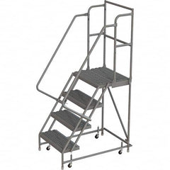 TRI-ARC - Rolling & Wall Mounted Ladders & Platforms Type: Rolling Warehouse Ladder Style: Rolling Platform Ladder - Benchmark Tooling