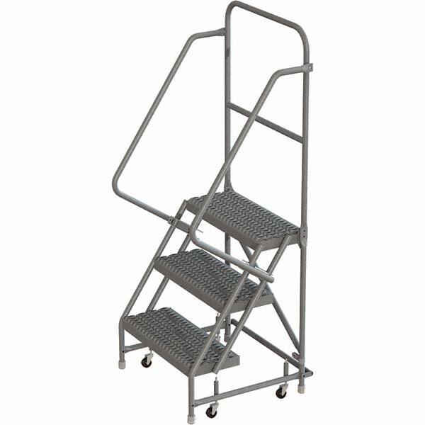 TRI-ARC - Rolling & Wall Mounted Ladders & Platforms Type: Rolling Warehouse Ladder Style: Rolling Platform Ladder - Benchmark Tooling