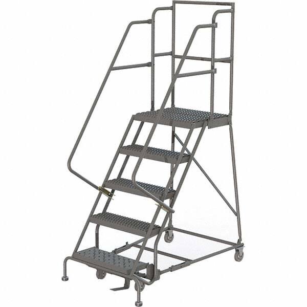 TRI-ARC - Rolling & Wall Mounted Ladders & Platforms Type: Rolling Warehouse Ladder Style: Rolling Platform Ladder - Benchmark Tooling