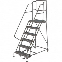 TRI-ARC - Rolling & Wall Mounted Ladders & Platforms Type: Rolling Warehouse Ladder Style: Rolling Platform Ladder - Benchmark Tooling