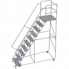 TRI-ARC - Rolling & Wall Mounted Ladders & Platforms Type: Rolling Warehouse Ladder Style: Rolling Safety Ladder - Benchmark Tooling