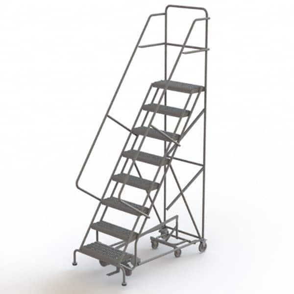 TRI-ARC - Rolling & Wall Mounted Ladders & Platforms Type: All-Directional Ladder Style: Forward Descent 50 Degree Incline - Benchmark Tooling