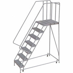 TRI-ARC - Rolling & Wall Mounted Ladders & Platforms Type: Rolling Warehouse Ladder Style: Rolling Safety Ladder - Benchmark Tooling