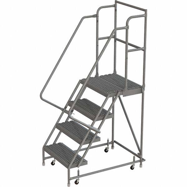 TRI-ARC - Rolling & Wall Mounted Ladders & Platforms Type: Rolling Warehouse Ladder Style: Rolling Platform Ladder - Benchmark Tooling