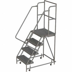 TRI-ARC - Rolling & Wall Mounted Ladders & Platforms Type: Rolling Warehouse Ladder Style: Rolling Platform Ladder - Benchmark Tooling