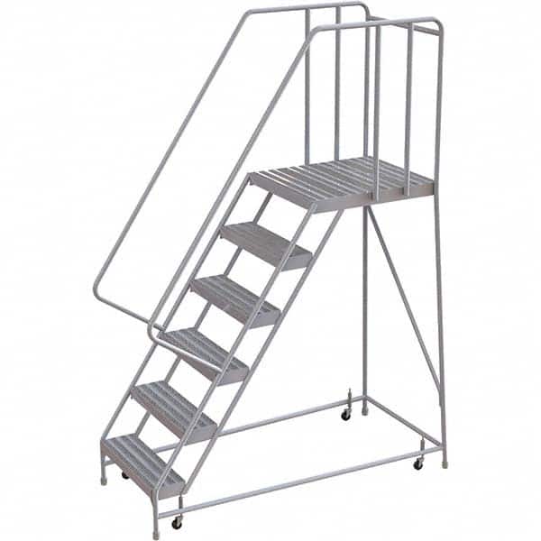 TRI-ARC - Rolling & Wall Mounted Ladders & Platforms Type: Rolling Warehouse Ladder Style: Rolling Safety Ladder - Benchmark Tooling