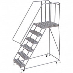 TRI-ARC - Rolling & Wall Mounted Ladders & Platforms Type: Rolling Warehouse Ladder Style: Rolling Safety Ladder - Benchmark Tooling