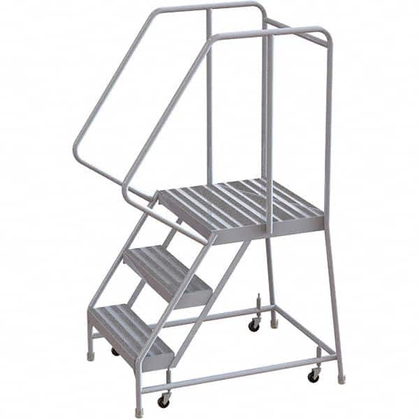 TRI-ARC - Rolling & Wall Mounted Ladders & Platforms Type: Rolling Warehouse Ladder Style: Rolling Safety Ladder - Benchmark Tooling