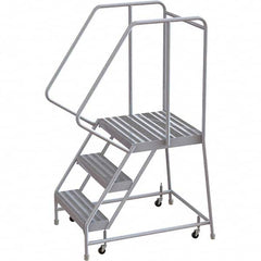 TRI-ARC - Rolling & Wall Mounted Ladders & Platforms Type: Rolling Warehouse Ladder Style: Rolling Safety Ladder - Benchmark Tooling