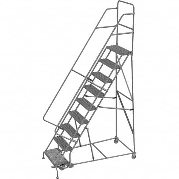 TRI-ARC - Rolling & Wall Mounted Ladders & Platforms Type: Rolling Warehouse Ladder Style: Rolling Platform Ladder - Benchmark Tooling