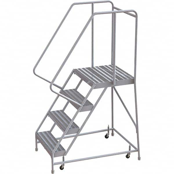 TRI-ARC - Rolling & Wall Mounted Ladders & Platforms Type: Rolling Warehouse Ladder Style: Rolling Safety Ladder - Benchmark Tooling