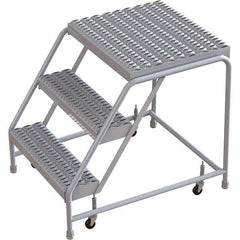 TRI-ARC - Rolling & Wall Mounted Ladders & Platforms Type: Rolling Warehouse Ladder Style: Rolling Safety Ladder - Benchmark Tooling