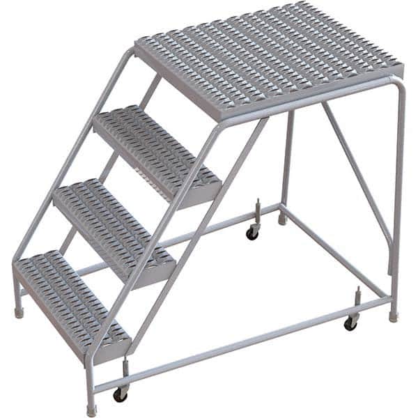 TRI-ARC - Rolling & Wall Mounted Ladders & Platforms Type: Rolling Warehouse Ladder Style: Rolling Safety Ladder - Benchmark Tooling