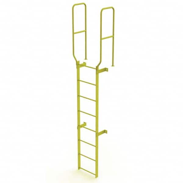 TRI-ARC - Rolling & Wall Mounted Ladders & Platforms Type: Fixed Ladder Style: Safety Cage - Benchmark Tooling
