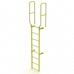 TRI-ARC - Rolling & Wall Mounted Ladders & Platforms Type: Fixed Ladder Style: Safety Cage - Benchmark Tooling