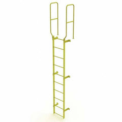 TRI-ARC - Rolling & Wall Mounted Ladders & Platforms Type: Fixed Ladder Style: Safety Cage - Benchmark Tooling